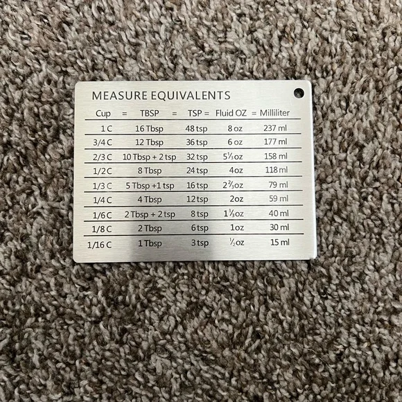 NEW STAINLESS STEEL MAGNETIC MEASURE EQUIVALENTS MAGNET - Picture 2 of 7